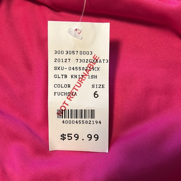 Brand new shimmery Barbie pink mini dress with cut outs - Picture 7 of 7